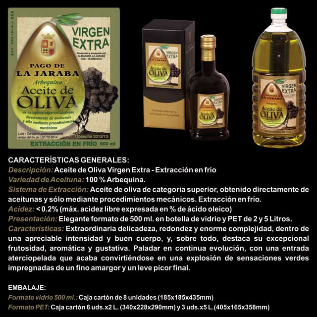 Aceite de Oliva Virgen Extra La Jaraba